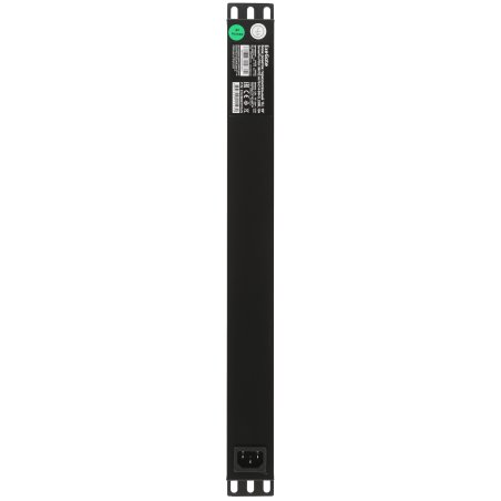 Блок розеток горизонтальный ExeGate ServerPro PDU-19H702 Al-7S-C14-SW-O, 19", 1U, Алюминий, 7 Schuko, С14, защита от перегрузки, черный