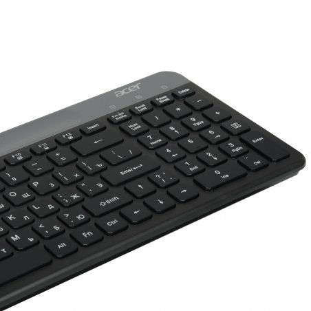 Комплект клавиатура+мышь Acer OCC402 беспроводной, USB, 1600 DPI, чёрный