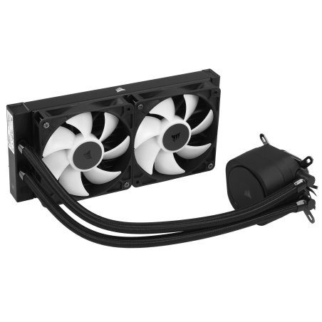 Система жидкостного охлаждения Corsair NAUTILUS 240 ARGB (240мм, черный, ARGB/ Fans: 2x120мм, 74.37CFM, 34dBA, 2100RPM/ S: 1851, 1700, AM5, AM4)