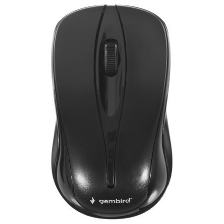 Комплект клавиатура+мышь беспроводные Gembird KBS-8002, 2.4ГГц, черный, 104 клавиши+2 кнопки+колесо кнопка, 1000DPI, батарейки в комплекте