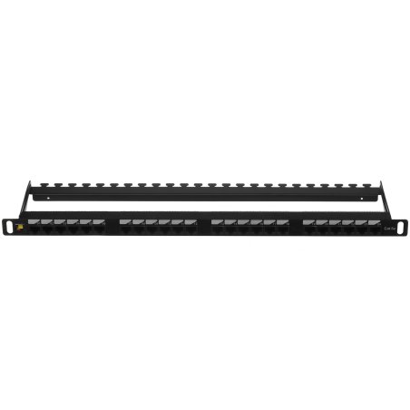 Патч-панель LANMASTER компактная 24 порта, UTP, кат.5E, 0.5U