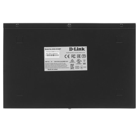 Коммутатор D-Link DGS-1010MP/A1A, L2 Unmanaged Switch with 9 10/100/1000Base-T portsand 1 1000Base-X SFPports(8 PoE ports 802.3af/802.3at (30 W), PoE Budget 125 W)