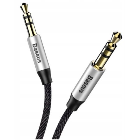 Кабель Baseus CAM30-CS1 Yiven Audio Cable M30 AUX 3.5мм (M) to AUX 3.5мм (M) 1.5m Silver+Black