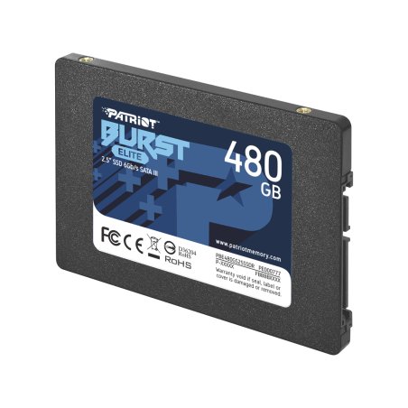 Накопитель SSD Patriot Burst Elite, 480Gb, SATA, 2.5", R/W 450/320