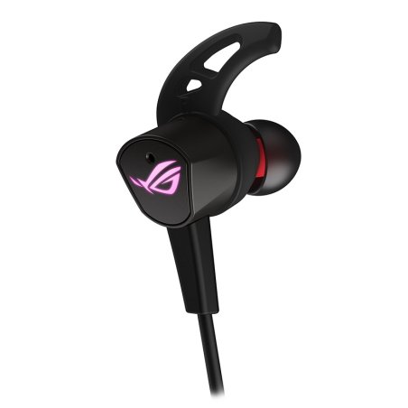 Игровые наушники черные ASUS ROG CETra II (вкладыши, USB-C, RGb подсветка, ПУ, чехол, 90YH02S0-B2UA00)