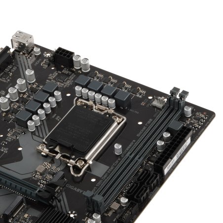 Материнская плата Gigabyte B760M H DDR4, LGA 1700, Intel B760, 2xDDR4, 4xSATA, 2xM.2, 1xPCIe 4.0 x16, 1xPCIe x1, 1xHDMI, 1xVGA, 1x 1Gb LAN, 2xUSB 2.0, 4xUSB 3.2 Gen 1, 3x3.5 мм, 7.1, Micro ATX