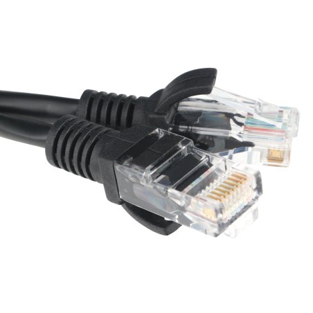 Патч-корд CCA light UTP Гарнизон PC-UTP-5e-0.5-BK кат.5e, 0.5м, литой, многожильный черный