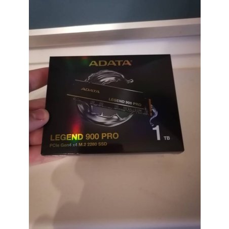 Накопитель SSD ADATA LEGEND 900 PRO, 2000Gb, M.2(22x80мм), NVMe 1.4, PCIe 4.0 x4, 3D NAND, R/W 7400/6500Mb/s, IOPs н.д./н.д., TbW 1200, DWPD 0.3 (5 лет)