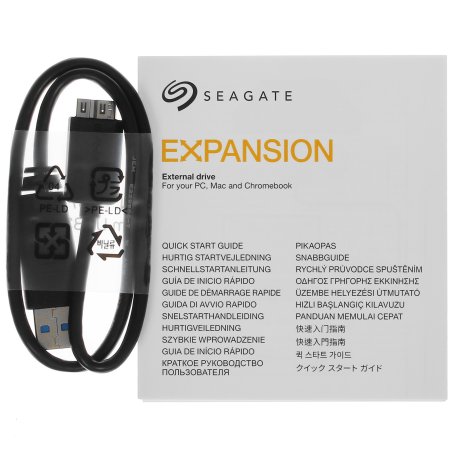 Внешний HDD 2.5" Seagate Expansion, 1TB, USB 3.2 Gen 1 Type-A, 5400 rpm, черный