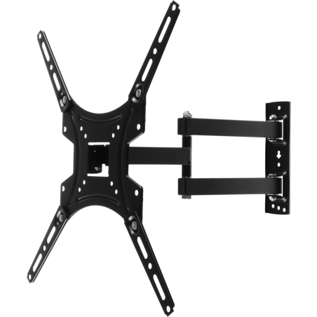 Кронштейн для телевизора Buro FL4S черный 20"-65" макс.25кг настенный поворотно-выдвижной и наклонный