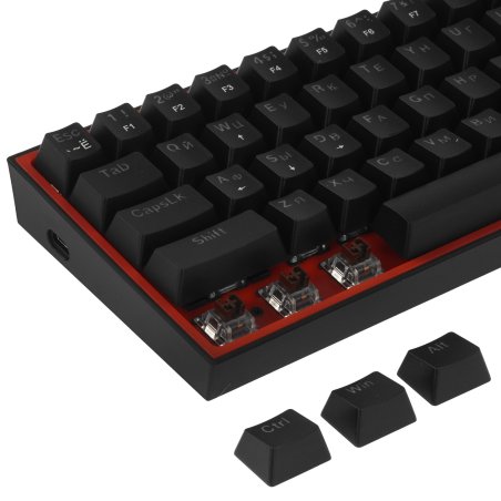 Клавиатура проводная REDRAGON Fizz RU черный