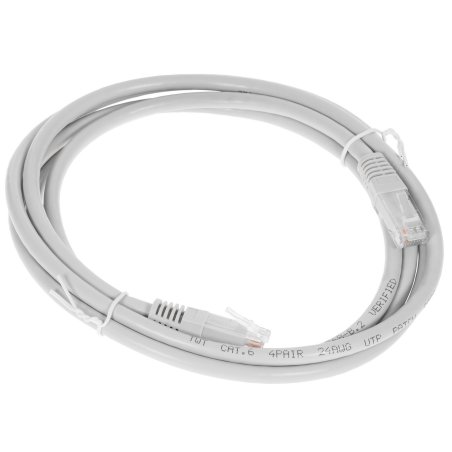 Патч-корд Lanmaster UTP TWT-45-45-2.0/6-GY вилка RJ-45-вилка RJ-45 кат.6 2м серый ПВХ
