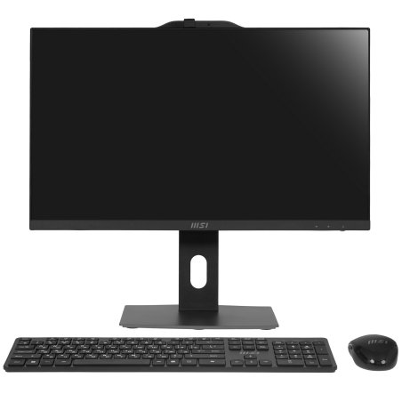 Моноблок MSI Pro AP242P 14M AiO 23,8" FHD(1920x1080)IPS AG Non-touch, Core i7-14700 (2.1GHz), 16Gb DDR5 (2x8GB), 512Gb SSD, Intel UHD,WiFi,BT,camera,WirelessKB&mouse Eng/Rus,noOS,1y w-ty,черный (9S6-AE0621-821)