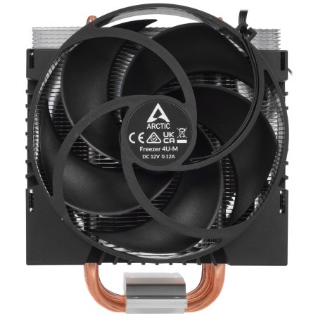 Вентилятор для процессора Arctic Freezer 4U-M Rev. 2 серебристый/черный, 120 мм, алюминий/медь, 2300 об/мин, 40 дБ, 4 pin, 350 Вт, 145 мм