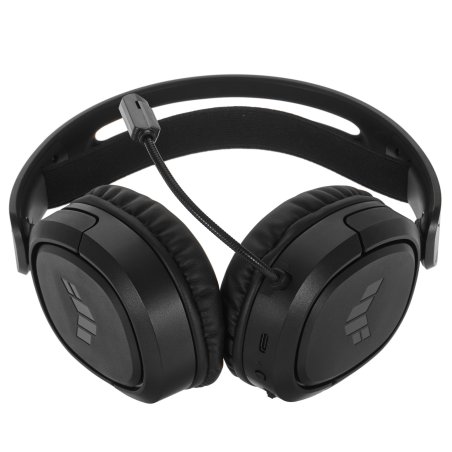 Гарнитура ASUS TUF Gaming H1 Wireless чёрный, беспроводная + проводная, USB/USB-C, до 15 ч, виртуальный 7.1, шумоподавление микрофона