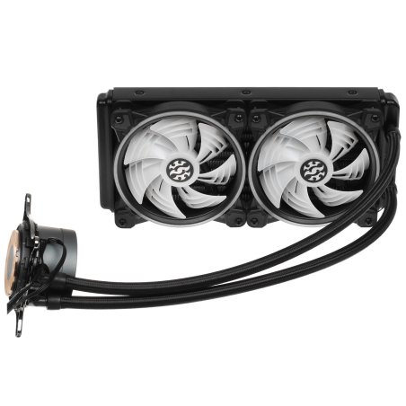 Жидкостная система охлаждения XPG Levante X 240, черный 120мм алюминий+медь 2000rpm 18.17db 4-pin 250W