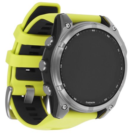 Умные часы Garmin Fenix 8 Solar Sapphire, 1.6" AMOLED, Wi-Fi, Bluetooth, NFC, 100м, серый / желтый