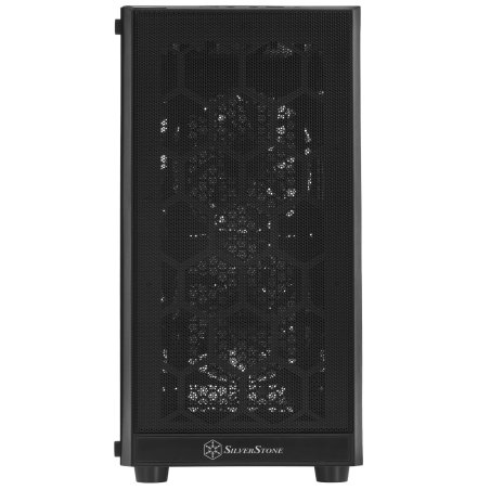 Компьютерный корпус Silverstone SST-PS15B-PRO Precision Mini Tower Micro ATX Computer Case, tempered glass, 2x 120мм ARGb, 1x ARGb Controller, black