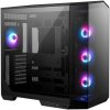 Компьютерный корпус MSI MAG Pano 100R PZ, Mid Tower, ATX, 2xUSB 3.2 Gen 1, 1xUSB 3.2 Gen2 Type-C, 3x120мм ARGb Reverse Blade Fan, 1x120мм ARGb Fan, ARGb+PWM Control Board,Tempered Glass Window, Brown Box