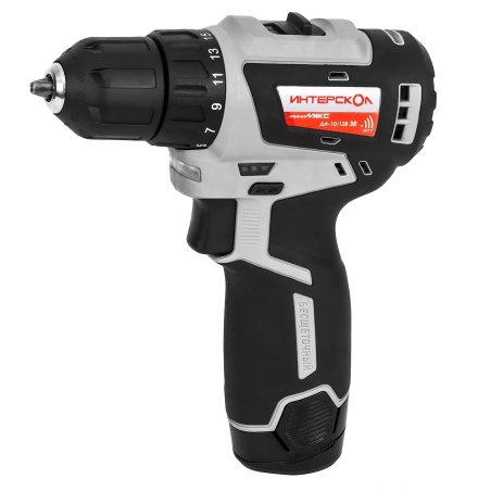 Дрель-шуруповерт аккумуляторная Интерскол ДА-10/12В 38 аккум. патрон:быстрозажимной (кейс в комплекте) (757.2.2.46)