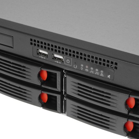 Серверный корпус ExeGate Pro 2U550-HS08 <RM 19", высота 2U, глубина 550, без БП, 8xHotSwap, USB>