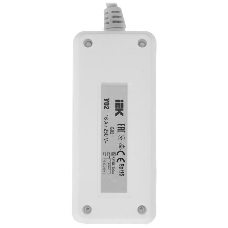 Удлинитель 2х3 м с заземл. 16А IP20 У02 2P+PE ИЭК WYP10-16-02-03-Z-N