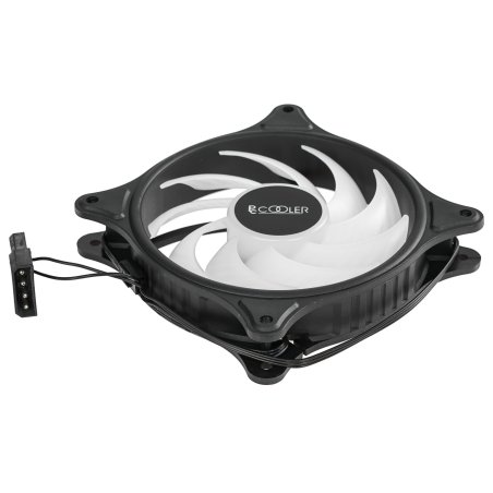 Вентилятор для корпуса PcCooler F3 T120 ARGb 120х120x25 черный 4-pin 21.6дБ (F3-T120BKAM1-GL) Ret