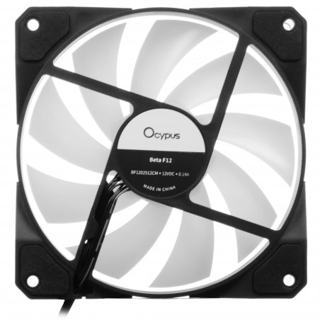 Реверсный вентилятор Fan Ocypus Beta F12 BK ARGB REVERSE BLADE PWM черный