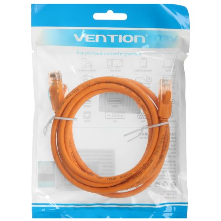 Патч-корд Vention прямой UTP cat.6, RJ45 - 2м. Оранжевый