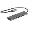 Концентратор Netac USB Hub WF14, 6in1 Type-C to 3xUSB3.0 + 1xHDMI(4k/30Hz) + microSD + SD