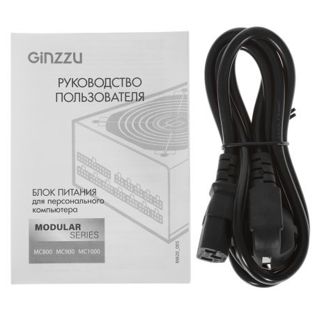 Блок питания Ginzzu MC1000 14CM 80 PLUS Bronze,