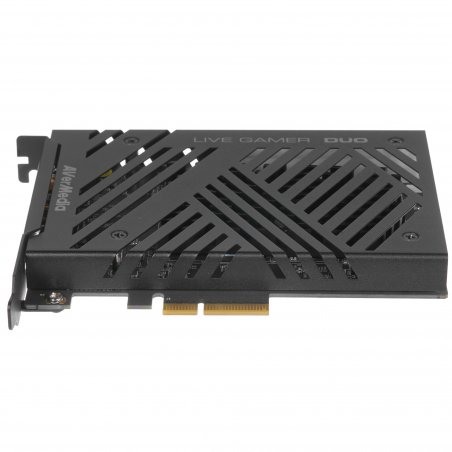 Карта видеозахвата Avermedia Live Gamer DUO, PCI-Express x4 Gen 2, 2xHDMI, 2160p60 HDR, (GC573), RTL