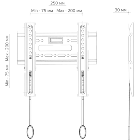 Фиксированный кронштейн для ТВ HARPER TVX-4