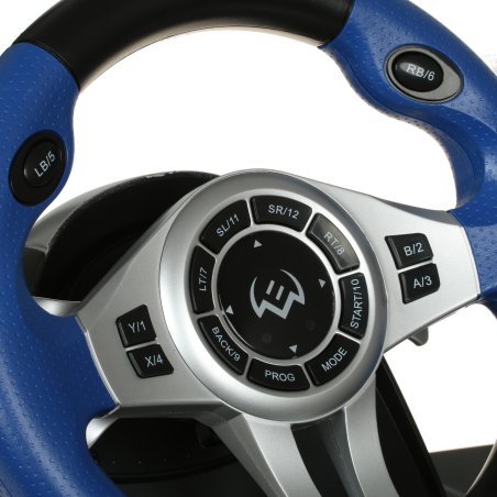 Руль черный Sven GC-W600 (виброотдача, педали, джойстик, 12 кн., USB)