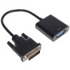 Переходник DVI-D-VGA Cablexpert A-DVID-VGAF-01, 25M/15F, длина кабеля 0,2м, черный, пакет