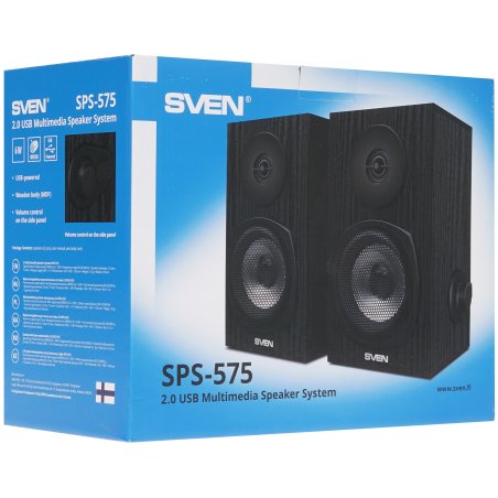 Акустическая система Sven SPS-575 2.0 черный 6Вт