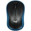 Мышь беспроводная Logitech M186 черный/красный, 1000 dpi, радиоканал, USB, кнопки - 3