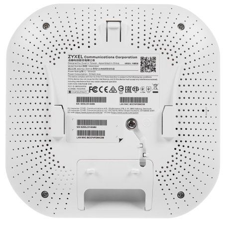 Гибридная точка доступа Zyxel NebulaFlex Pro WAX650S, W-Fi 6, 802.11a/b/g/n/ac/ax (2,4 и 5 ГГц), MU-MIMO, Smart Antenna, внутренние антенны 4x4, до 1200+2400 Мбит/с, 1xLAN 5GE, 1xLAN GE, PoE, защита о