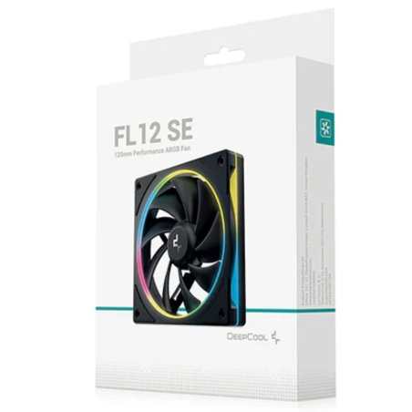 Вентилятор для корпуса Deepcool FL12 SE ARGb 120х120x25 черный 4-pin 28.67дБ (упак.:1шт) (R-FL12SE-BKAPN1-G) Ret