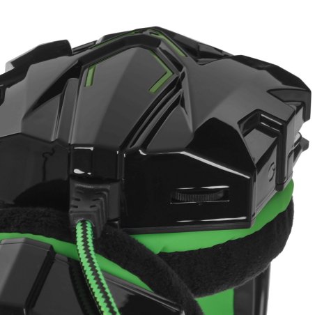 Игровая гарнитура RUSH COBRA, динамики 40мм, велюровые амбушюры, черный/зеленый (SBHG-1200)