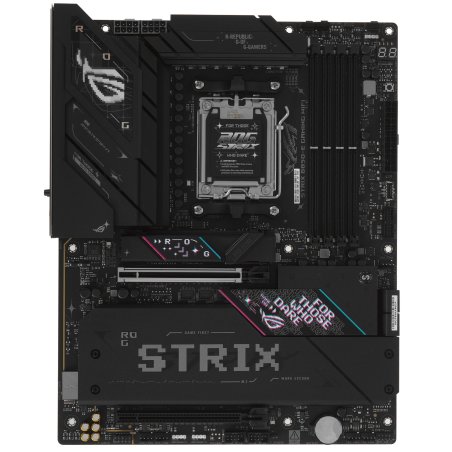 Материнская плата ASUS ROG STRIX B850-E GAMING WIFI, AM5, AMD B850, 4xDDR5, 4xSATA, 5xM.2, 1xPCI-E 5.0 x16, 1xPCI-E 4.0 x16, 1xRealtek 5Gb Ethernet, 1xUSB-C 4, 1xUSB-C 20Gbps, 6xUSB-A 10Gbps, 4xUSB-A 2.0, 3x3.5 мм, 7.1, ATX