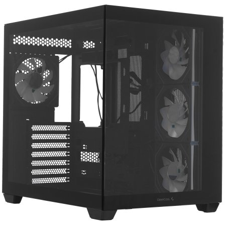 Компьютерный корпус Deepcool CG530 4F черный без БП ATX 2x120мм 2x140мм 2xUSB 2.0 1xUSB 3.0 audio bott PSU
