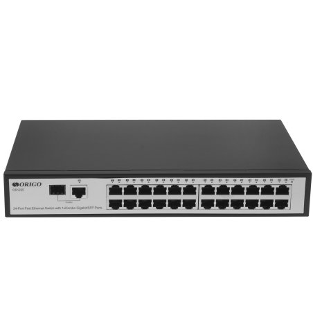 Неуправляемый 25-портовый коммутатор 100 Мбит/с ORIGO OS1225/A1A с гигабитным комбо-портом