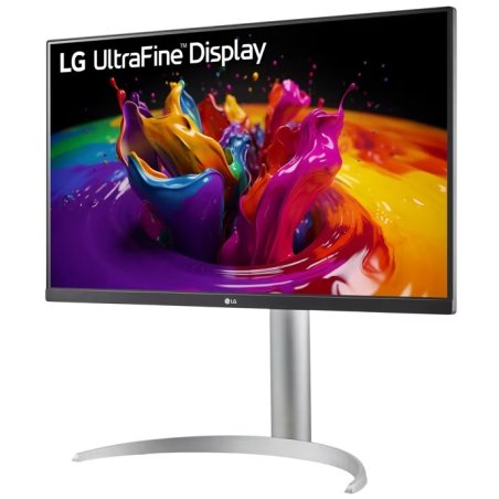Монитор 27" LG UltraFine 27UP850K-W IPS 3840x2160, 60 Гц, 5 мс, 16:9, 400 кд/м², 2xHDMI 2.0, DP 1.4, USB-C, USB Hub (2x USB 3.0), 3.5 Jack, FreeSync, черный/серебристый