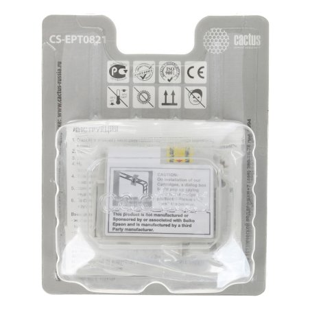 Картридж струйный Cactus CS-EPT0821 черный (13,8 мл) для Epson Stylus Photo R270/290/RX590