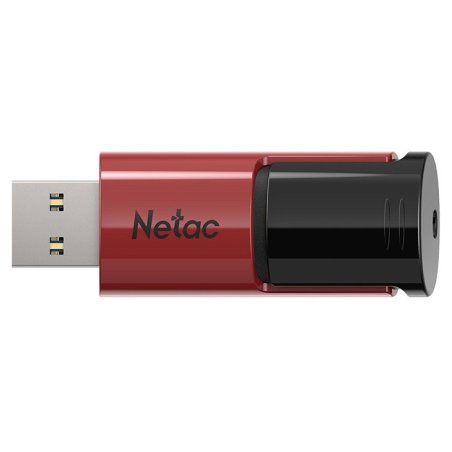Флешка USB Netac U182 (NT03U182N-256G-32RE), 256Gb, USB 3.0, R/W 70/30, черный/красный