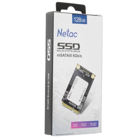 Накопитель SSD Netac N5M, 128Gb, mSATA, R/W 560/520