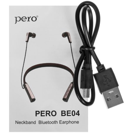 Беспроводные наушники PERO BE04 ULTIMATE Brown, вакуумные