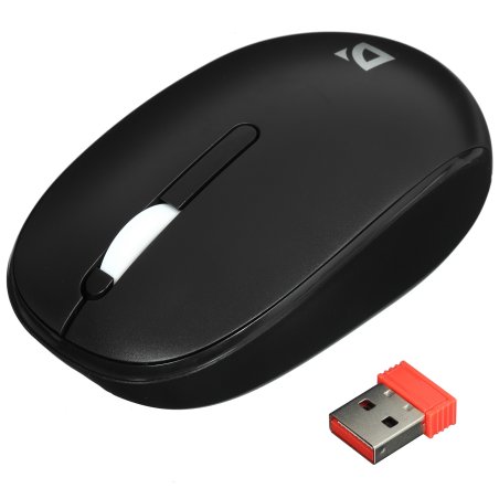 Мышь беспроводная Defender Smart MM-396 черный, 1600 dpi, радиоканал, Bluetooth, USB, кнопки - 3