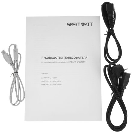 Источник бесперебойного питания SMARTWATT UPS DATA 1kVA Line-interactive SIN 1000VA/800W (Euro x1, IEC C13 x3, USB, RJ11/RJ45 protection, SNMP, LCD,